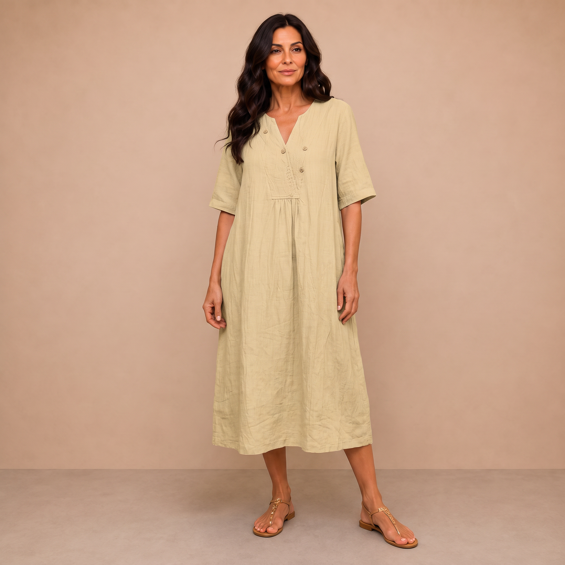 Silvana™ | Relaxed Textured Maxi Dress