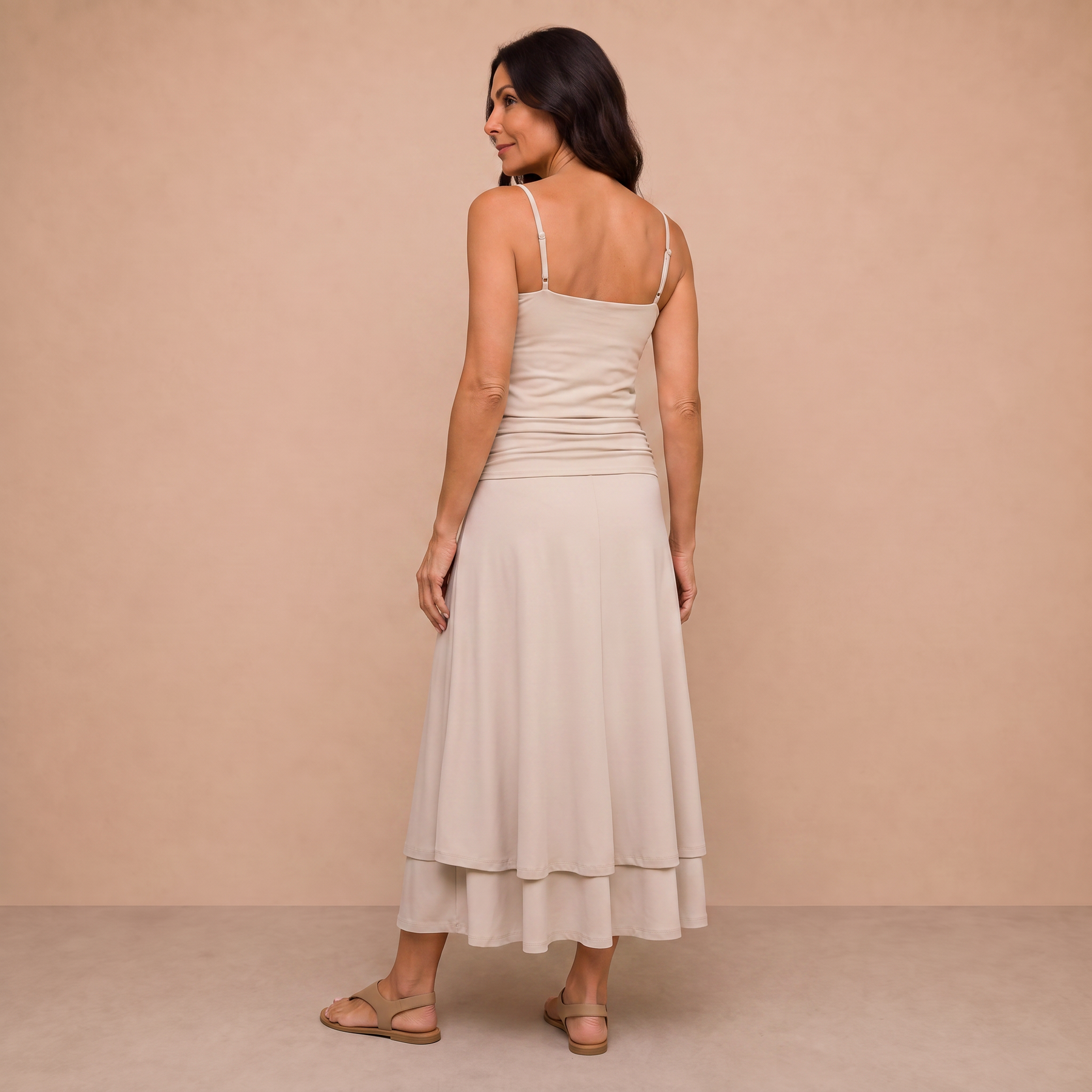The Elegant Flow Midi Skirt