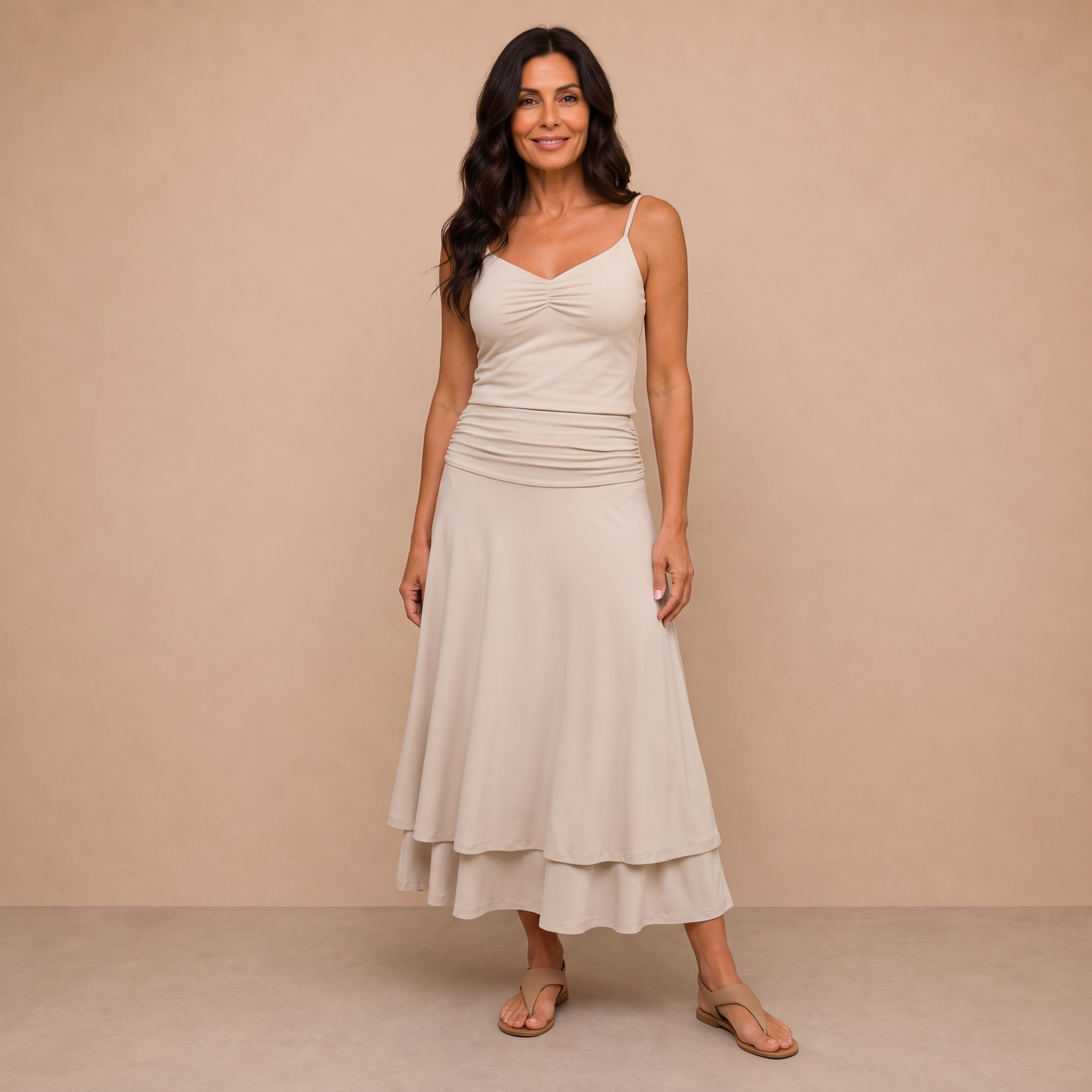 The Elegant Flow Midi Skirt