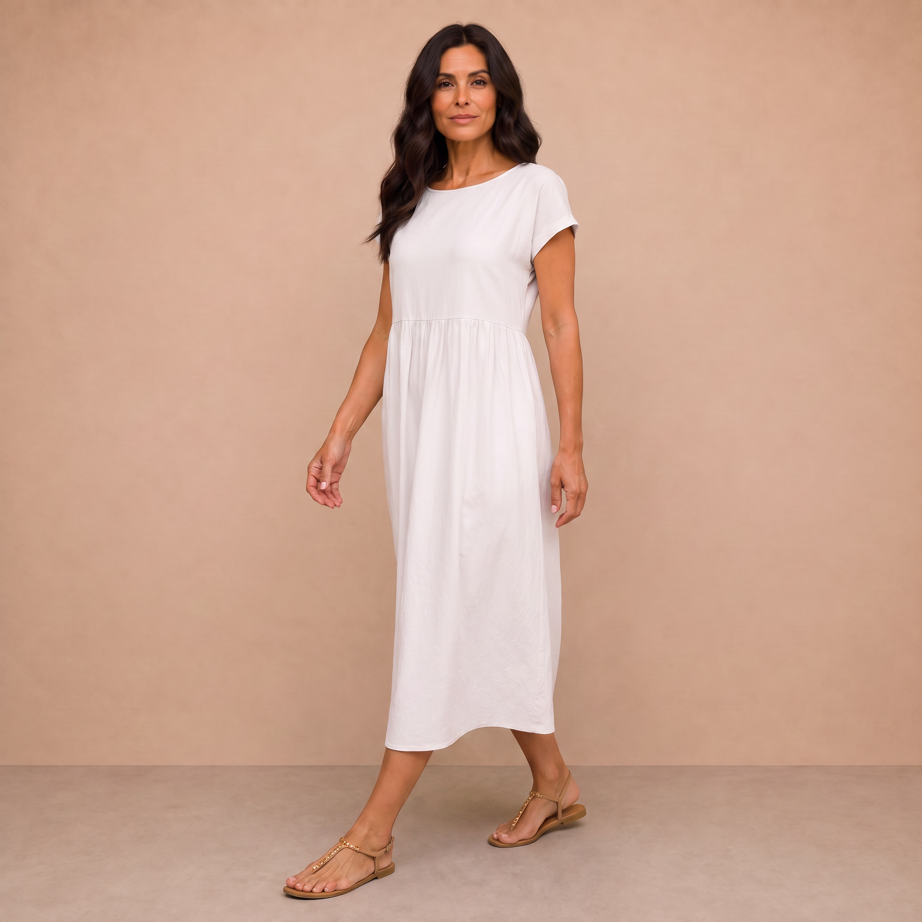 Ursina™ | Fluid Midi Dress