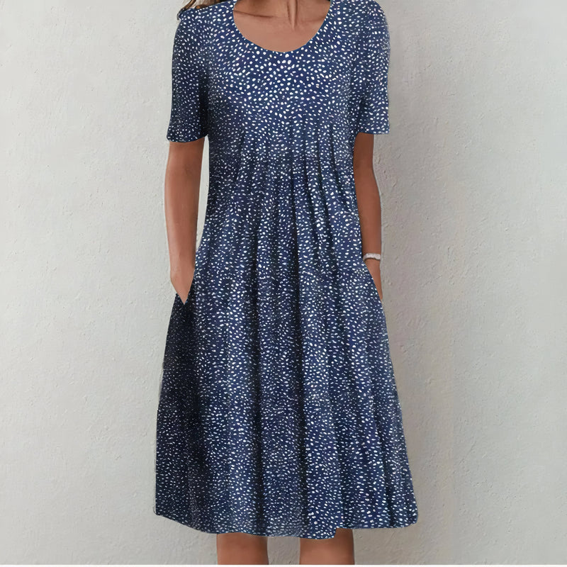 Nicola | Elegant Cotton Floral Dress