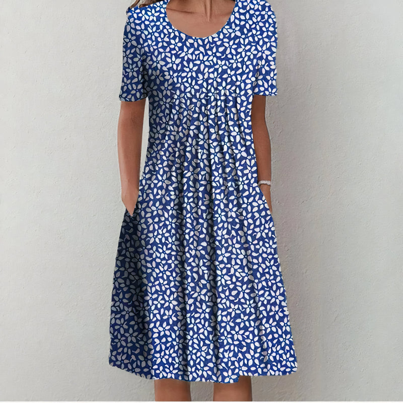 Nicola | Elegant Cotton Floral Dress